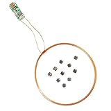 Taidacent Micro USB 50mm Remote Wireless LEDs and Coil Inductive Induction Led Lamp Light Up Wireless Charger/Charging Kit for Model Decoration Magical Toys (10PCS 3MM Multi Color LEDs + Coil)