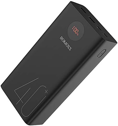 ROMOSS 40000mAh Power Bank, 18W PD USB C Fast Charging Portable Phone Charger, 3 Outputs and 2 Inputs External Battery Pack with LED Display for iPhone 14/13/13 Pro Max, iPad, Samsung S22 and More