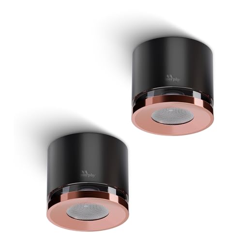 Image of Murphy 3W LED Crystal Surface Mount Light | Warm White | Premium Cylindrical Design | Compact 40mm Height | Efficient Heat Conduction | BIS Approved | 2 Years Warranty | Pack of 2