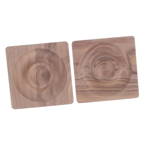 PACKOVE 2 Piezas Placa de exhibición con cuentas palets de madera expositor de perfumes bandeja de madera bandeja decoracion joyas bandeja de pulsera de madera bandeja para hacer cuentas