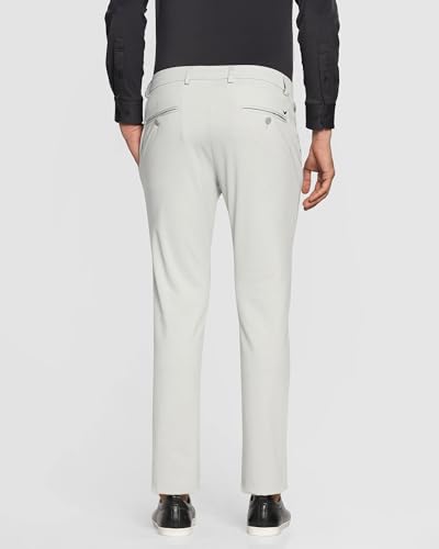 Image of Blackberrys Men's Blue Slim Fit Solid Regular Trousers