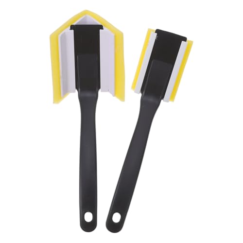 Operitacx Set da 2 Pennelli Angolari Triangolari per Pittura Pareti e Soffitti, Strumento per Bordi e Angoli Setole per Rifiniture Precise in Ambienti Residenziali e Ufficio