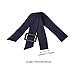UGPLM Women Trench Coat Belt Fashion Outerwear Strap for Windbreaker Robe Dating Party, Navy Blue