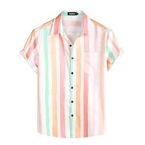 VATPAVE-Mens-Striped-Summer-Shirts-Casual-Button-Down-Short-Sleeve-Beach-Stylish-Untucked-Hawaiian-Shirts - DumpADate.com