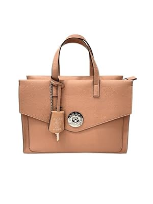 Le Pandorine Borsa Donna ANDREA Con Manici Corti e Tracolla Regolabile e Removibile Color Naturale Collezione Primavera-Estate 2026