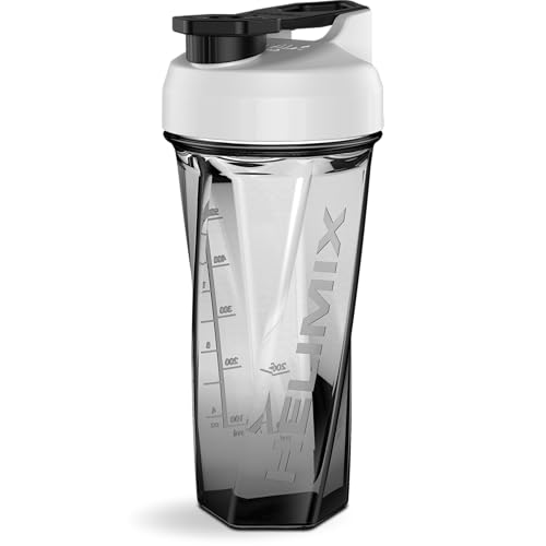 Image of HELIMIX 2.0 Vortex Blender Shaker Bottle Holds upto 28oz | No Blending Ball or Whisk | USA Made | Portable Pre Workout Whey Protein Drink Shaker Cup | Mixes Cocktails Smoothies Shakes | Top Rack Safe