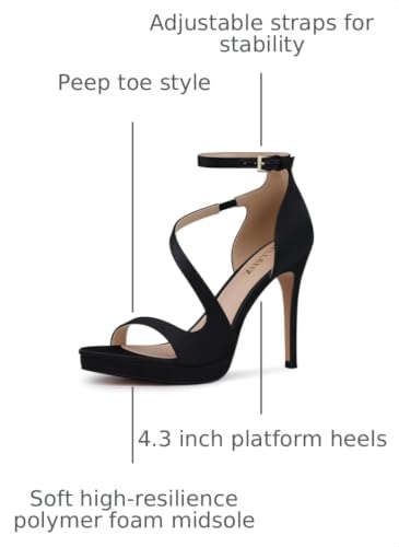 Image of CELLENZ Stiletto Women High Heels: 4.3 Inch Sexy Heel Wear Comfortable | for Formal Dressy Occasion Birthday Night out Wedding Dancing