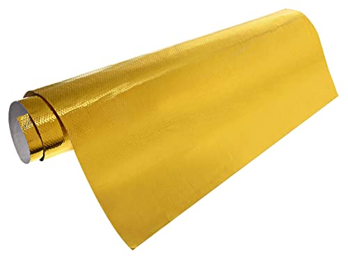 Xinhan Parts Folha de fibra de vidro espessa de alumínio com verso adesivo dourado prateado prático