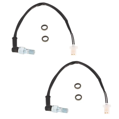 VGOL 2 Satz M10x1,25 2-poliger Buchsenstecker Motorrad-Hydraulikdruck-Bremslichtschalter Kompatibel mit Honda Kompatibel mit Yamaha Kompatibel mit Kawasaki Kompatibel mit Suzuki