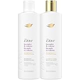 Dove Shampoo & Conditioner, Lavender & Volume Damage Therapy – Volumizing Hair Products for Women with Fine, Flat Hair, 12 Oz Ea