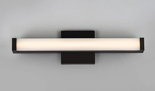 Miniatura 4 de Maxim 52000BZ Spec Collection - Lámpara LED regulable de 18 pulgadas para tocador de baño, I 3500 K, bronce, moderna y contemporánea, perfecta para