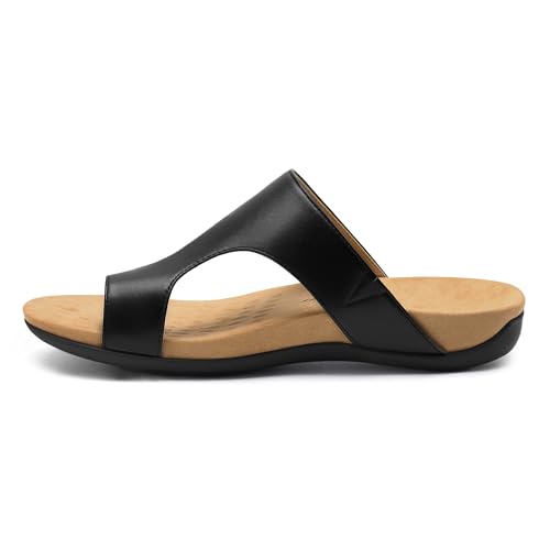 Athlefit Orthopedic Sandals for Women Arch Support Flip Flops Comfortable Walking Orthotic Thong Sandals2