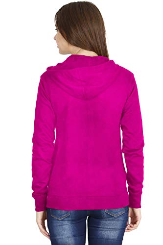 Image of Ideation Women's Cotton Full Zipper Sweatshirt Hoodies with Kangaroo Pocket