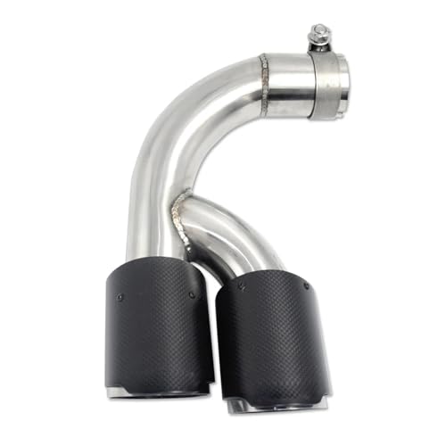 Embout d'échappement double en inox 304 et carbone pour système BMW F30