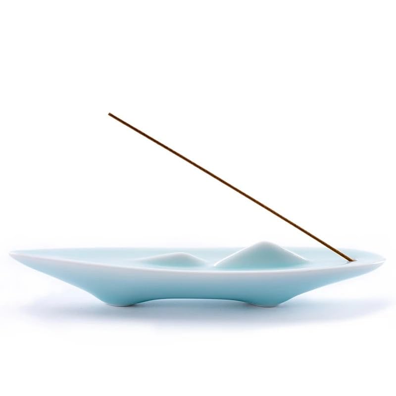 Porte-encens en céramique de Jingdezhen fait main pour méditation zen