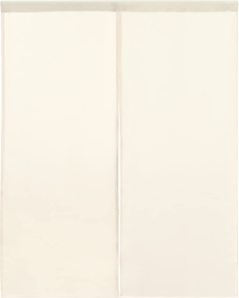 Noren Doorway Curtain Light Beige Polyester 28x35in Made in Japan