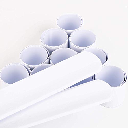 Diyasy White Slap Bracelets,48 Pcs Diy Snap Bracelet Bands Decorative Blank Bracelet For Kids Girls Boys Birthday Party Favors And School Crafts #TOP2