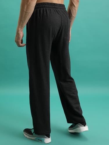 Image of Highlander Men's Solid Trackpants | Relaxed Straight fit|Knitted| Track Pants | Track Pants for Men | Men Track Pant | Men Track Pant Stylish | Sports | Gym wear