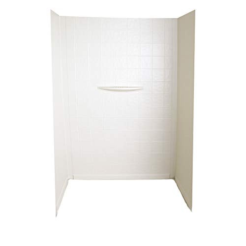 Better Bath 210394 White 24" 40" x 62" Shower Wall Surround