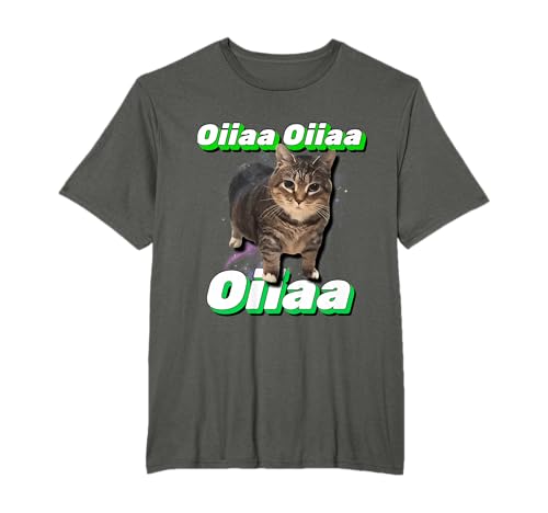 Oiiaa Oiiaa Cat Brainrot Spinning Cat Meme T-Shirt