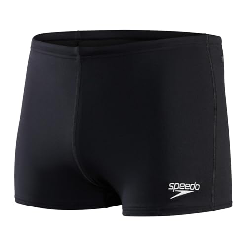 Speedo Herren ECO Endurance+ Aquashort Schwimmhose | Chlorbeständig | Recyclingmaterial | Schwimm-Fitness | Training | Urlaub Black 38
