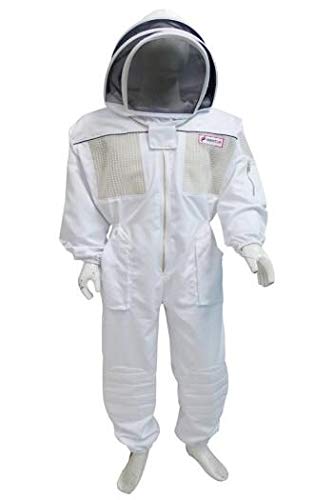 Combinaison apiculaire ventilée pour éviter la chaleur et les piqûres voile blanc XL