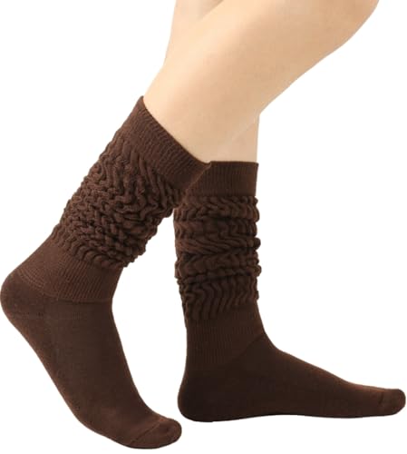 Image of TINTAO Women's Slouch Socks Thigh High Boot Socks Soft Scrunch Socks,Knee High Boot Socks Calf Socks for Women,Size 5-10#L119