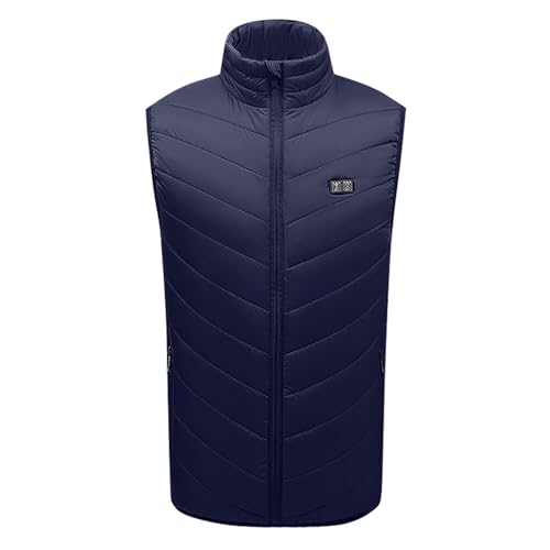 Gilet chauffant homme sans batterie - Veste thermique noire pour le sport