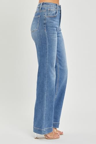 SALT TREE Risen Jeans - High Rise Straight Jeans - RDP54443