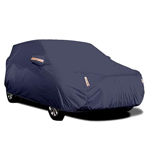 Henniu Capa De Carro Completa Para Sedã Com Faixa Reflexiva De Proteção Solar À Prova De Poeira E Água Resistente A Riscos Uv Universal Medium, Preto Azul Escuro