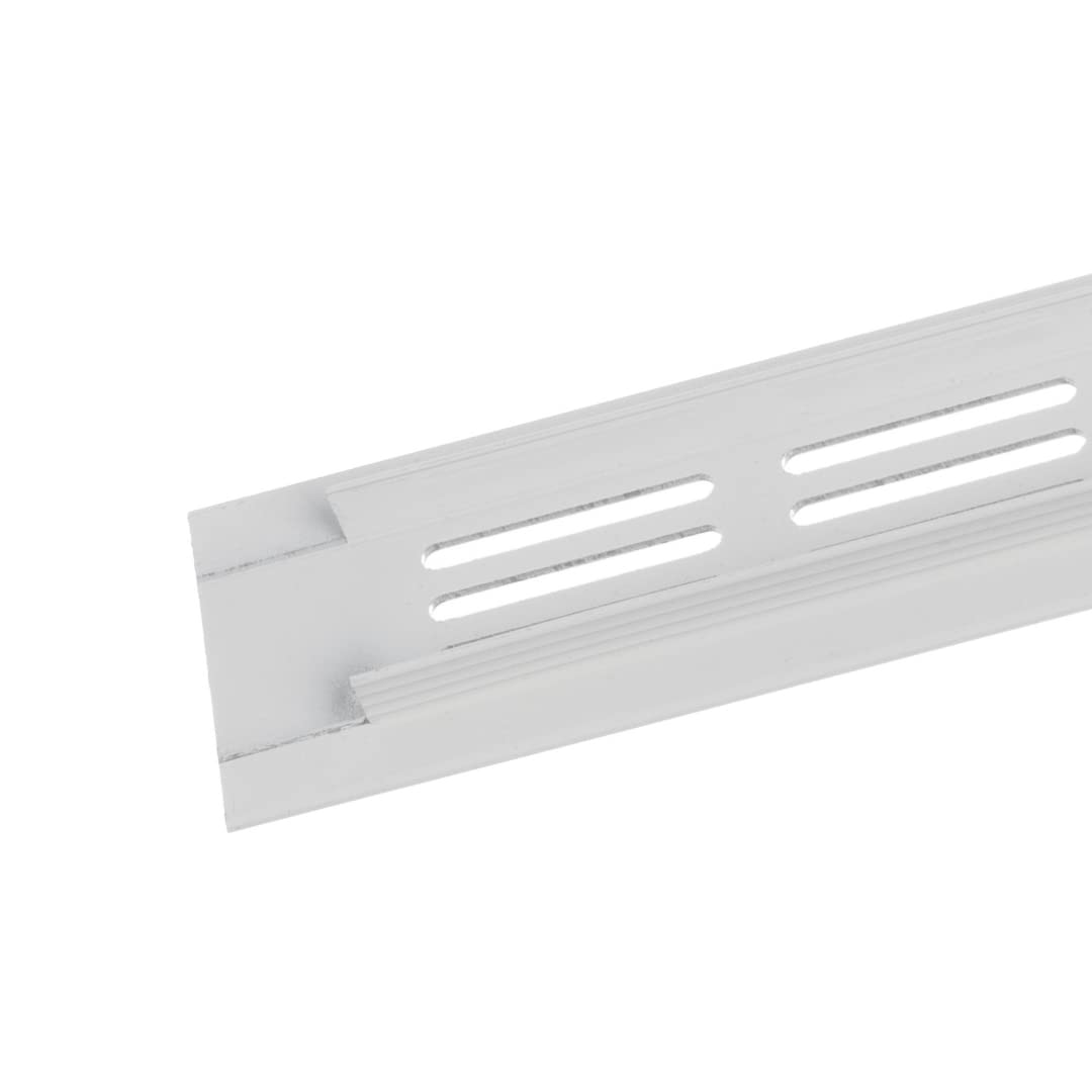 40x300mm Griglia di Ventilazione in Alluminio - Griglia di Aerazione Bianca - Griglia per Mobili