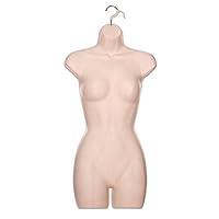 Adult Female Full Size Hanging Body Form Display Mannequin Body Form Mannequin Display Form (Light Skin)