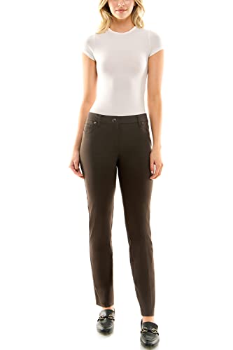 Image of Zac & Rachel Women's Millennium Fabric Pant - Perfectly Designed Woven Stretch Combination That Makes for The Most Flattering