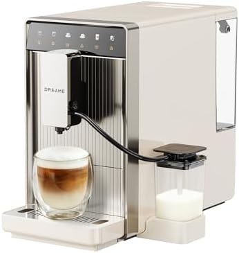 dreame Ecceluxe Slim Espresso-Vollautomat Kompakte Größe, Geschmack der Meisterklasse. Vollautomatische Komplettreinigung. Ein-Tasten-Touchscreen für fünf Kaffeespezialitäten