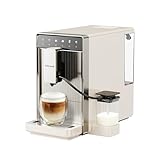dreame Ecceluxe Slim, Machine à expresso automatique, Un format compact pour un goût digne d'un barista, Design ultra-fin de 18 cm, Écran tactile pour préparer cinq cafés classiques