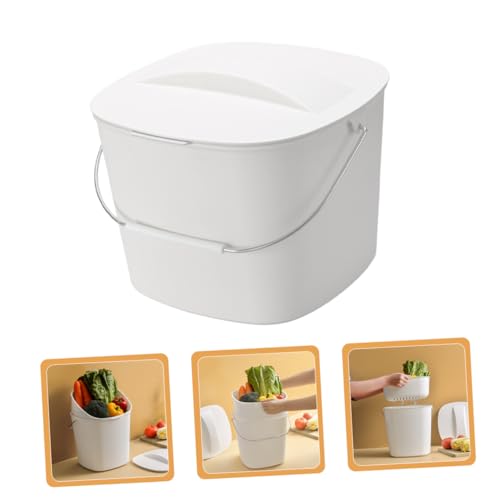 Bote de basura para cocina plástico resistente y compartimentos duales miniatura 6