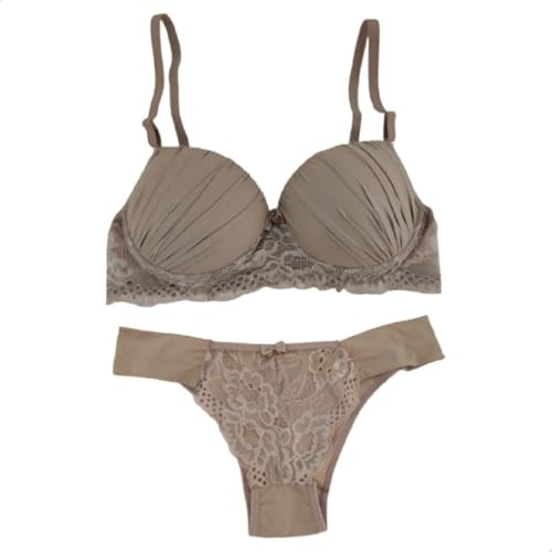 Kit 5 Lingerie Feminino Com Bojo Calcinha e Sutiã (CORES DIVERSAS, M)