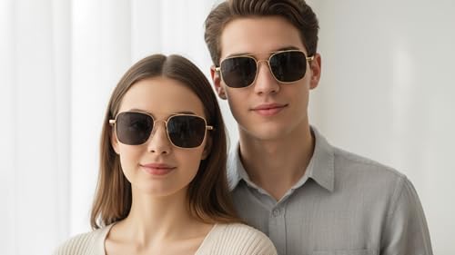 Image of Dervin UV Protected Square Sunglasses for Men and Women