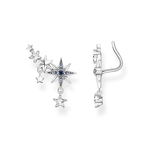THOMAS SABO Sabo Ohrringe Ear Climber Royalty Sterne mit Steinen aus 925...
