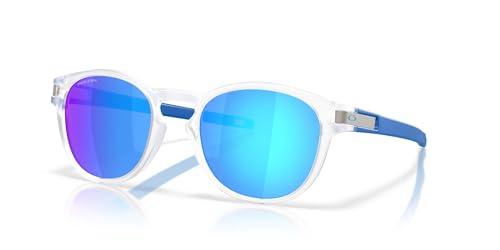 Image of Oakley Sunglasses for Men - OO9349 Latch Low-Bridge Fit Round Sunglasses PRIZM Lenses