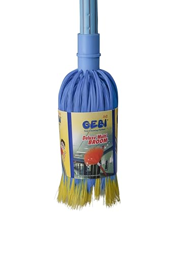 Gebi Deluxe Jala Multi Broom with Telescopic Handle - 6' (Assorted Colours) -1 pc