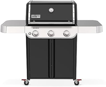 Weber Genesis E-315 Liquid Propane Gas Grill for Outdoor Cooking, 3 Burners, Black