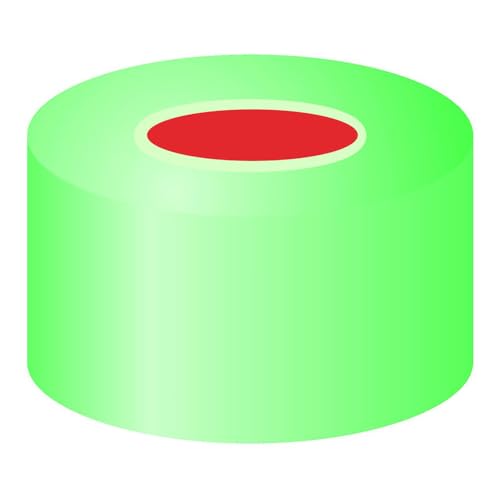 Sertissage de cou N11 anti-évaporation en aluminium vert et septa butyl TEF 1,0mm