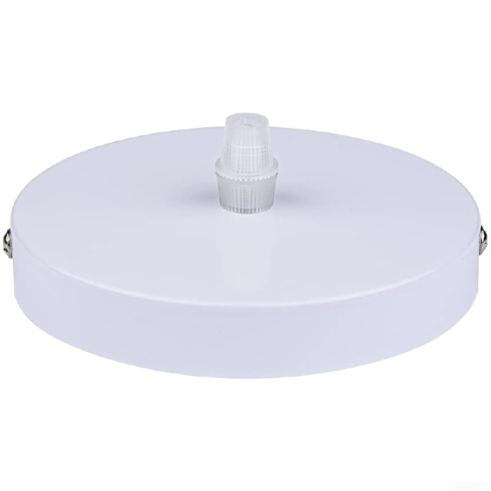 6 Placas Base para techo Hierro 100mm Lámparas Colgantes 6 Placas(Dull White)