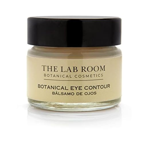 Contorno de Ojos Antiarrugas The Lab Room Botanical Eye Contour 15 ml, Bálsamo de ojos que reduce bolsas y ojeras con delicado olor amaderado