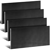 Gisafai 4 Pcs 1/4 x 4 x 12 Inch A36 Hot Rolled Steel Plate Weldable Flat Steel Plate Bar Black Metal Sheet for Construction Boards Structure Support Industrial Use