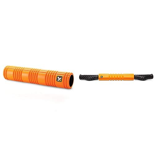 Trigger Point Performance Grid 2.0 Rolo de espuma, unissexo, laranja (laranja), 66 x 14 cm + Grid STK - barra de relaxamento, cor laranja, tamanho
