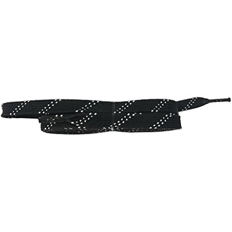 Coepoch Long Size Waxed Hockey Skate Laces For Roller Derby Ice Hockey Ice Skates Curling Boots (one Black, 96) Cover