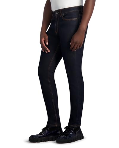 KARL LAGERFELD Men's Leather Pocket Exposed Zipper Pant3