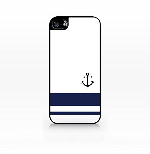 Anchor, Navy striped, I refuse to sink - Flat Back, iPhone 5 case, iPhone 5s ...